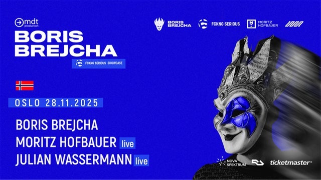 Изображение для BORIS BREJCHA & Fckng Serious Showcase 2025 / Oslo