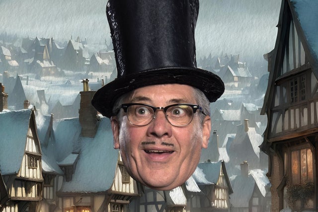 תמונה עבור Count Arthur Strong Is Charles Dickens In 'a Christmas Carol'