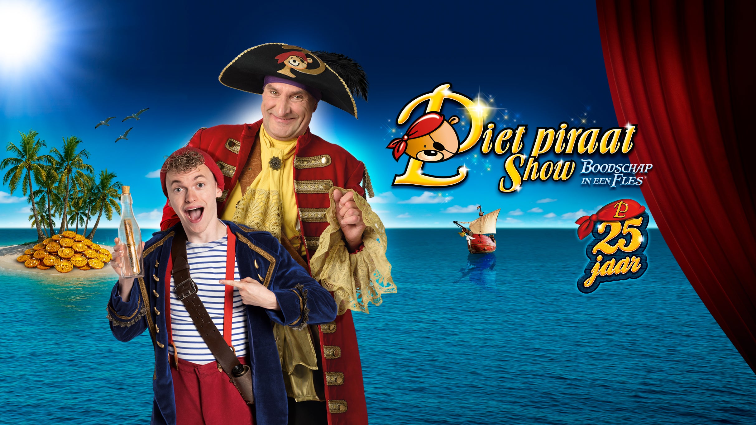 Изображение для Piet Piraat Show: Boodschap in een Fles