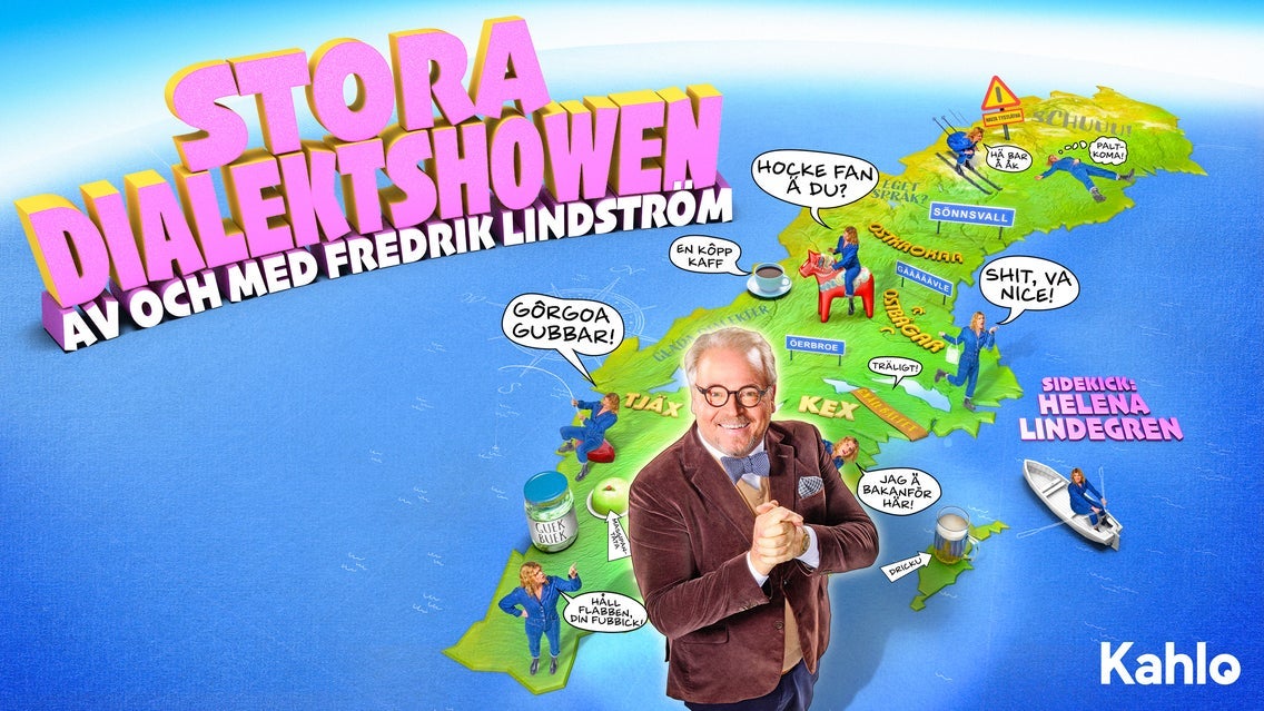 תמונה עבור Stora Dialektshowen – Av och med Fredrik Lindström