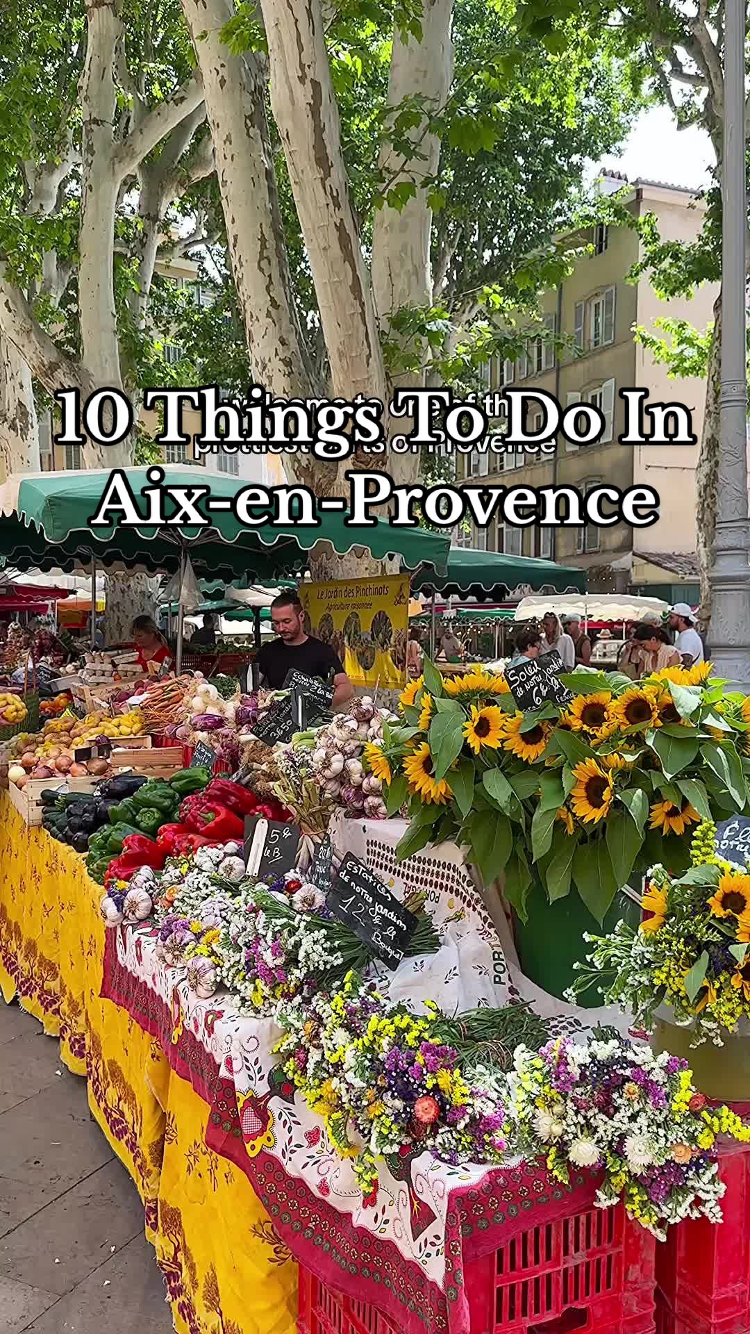 Aix-en-Provence (Cours Mirabeau & markets)