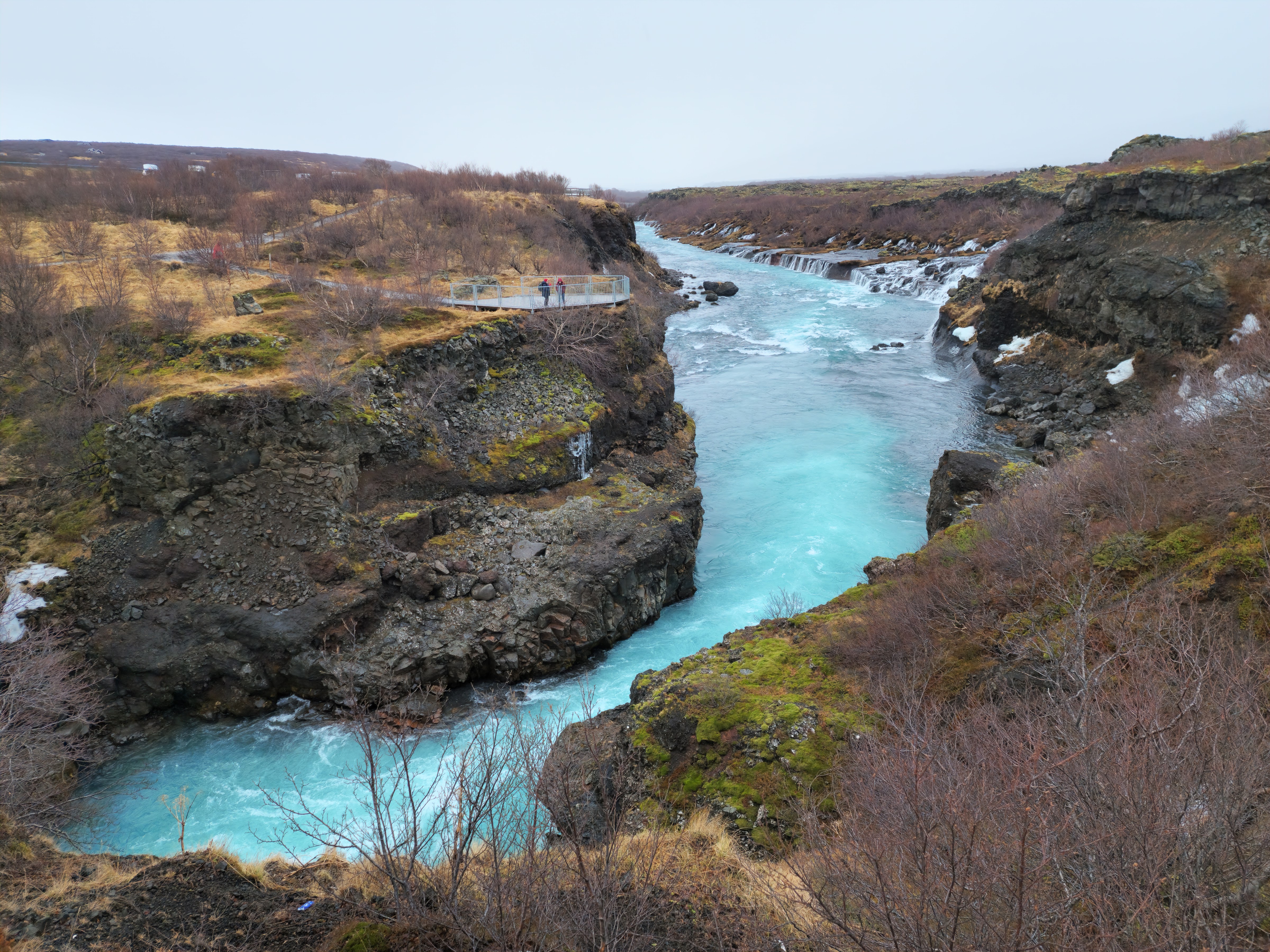 Hraunfossar and Barnafoss