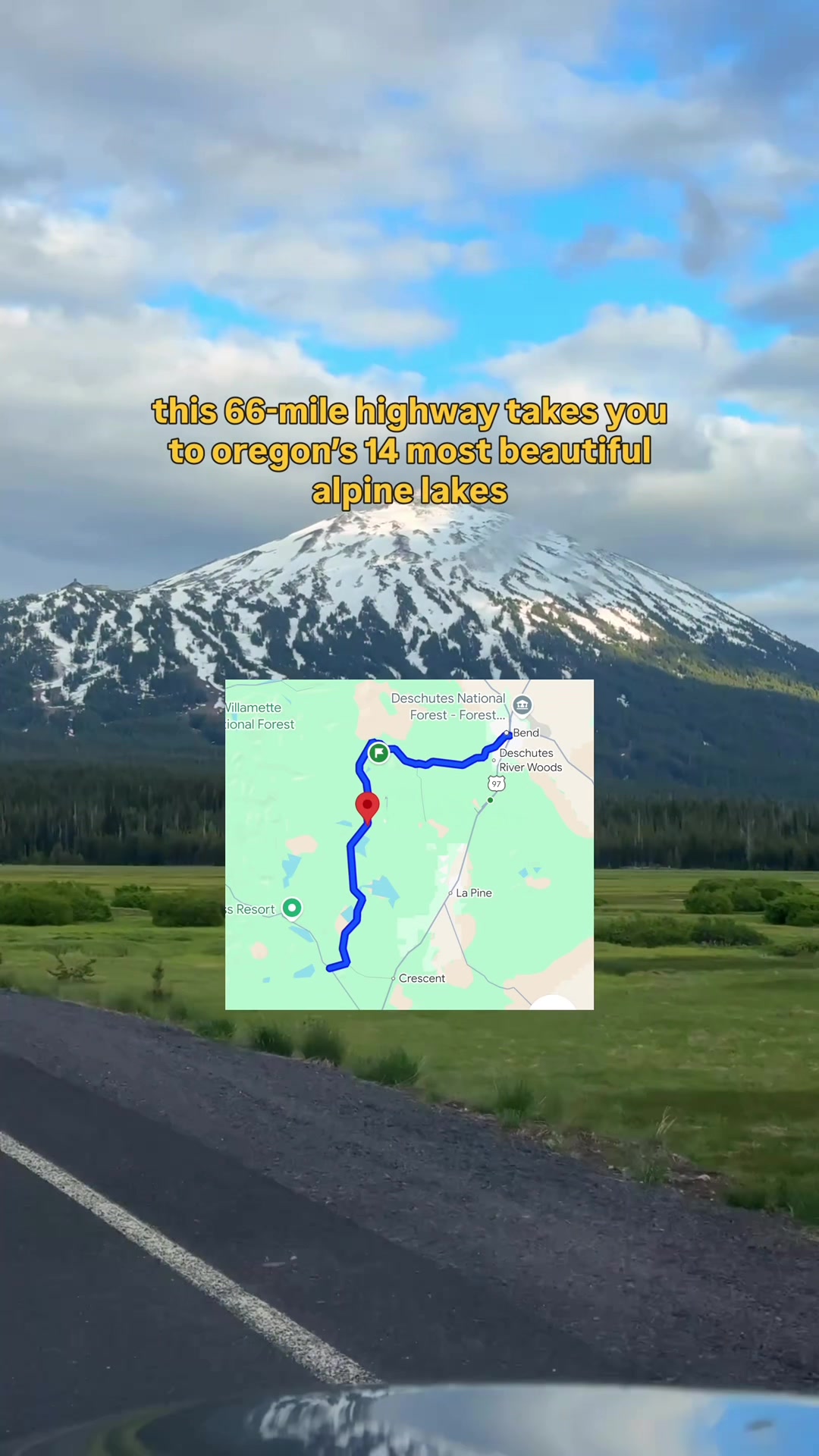 Eugene to Cascade Lakes Scenic Byway