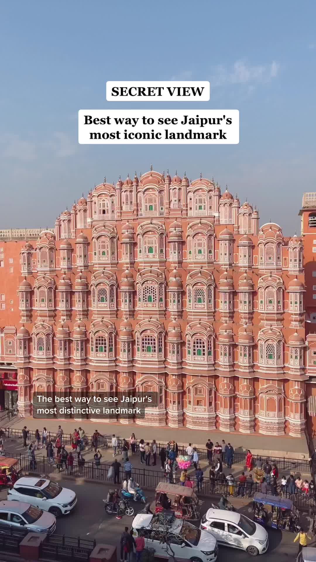 ג'איפור – ארמון הרוחות (Hawa Mahal)