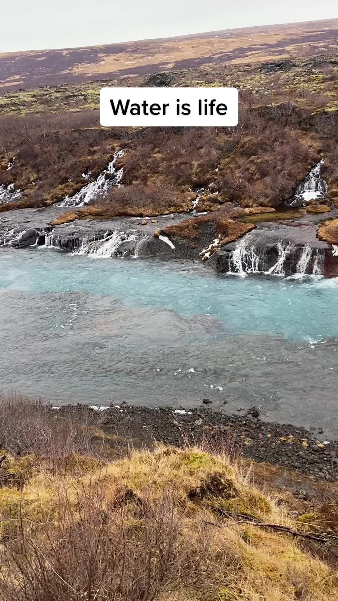 Hraunfossar and Barnafoss