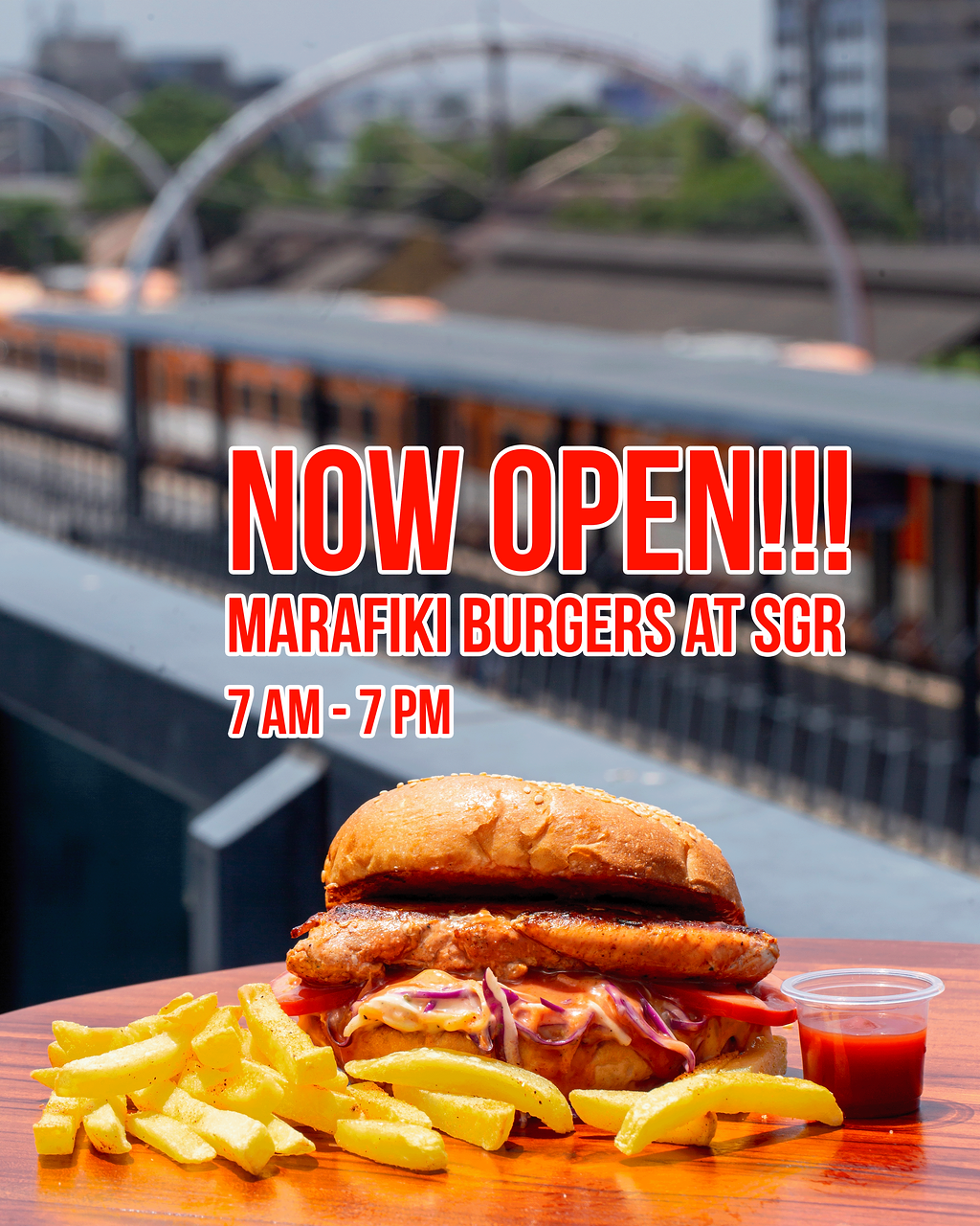 Picture for Marafiki. Enjoy Your Burger!
