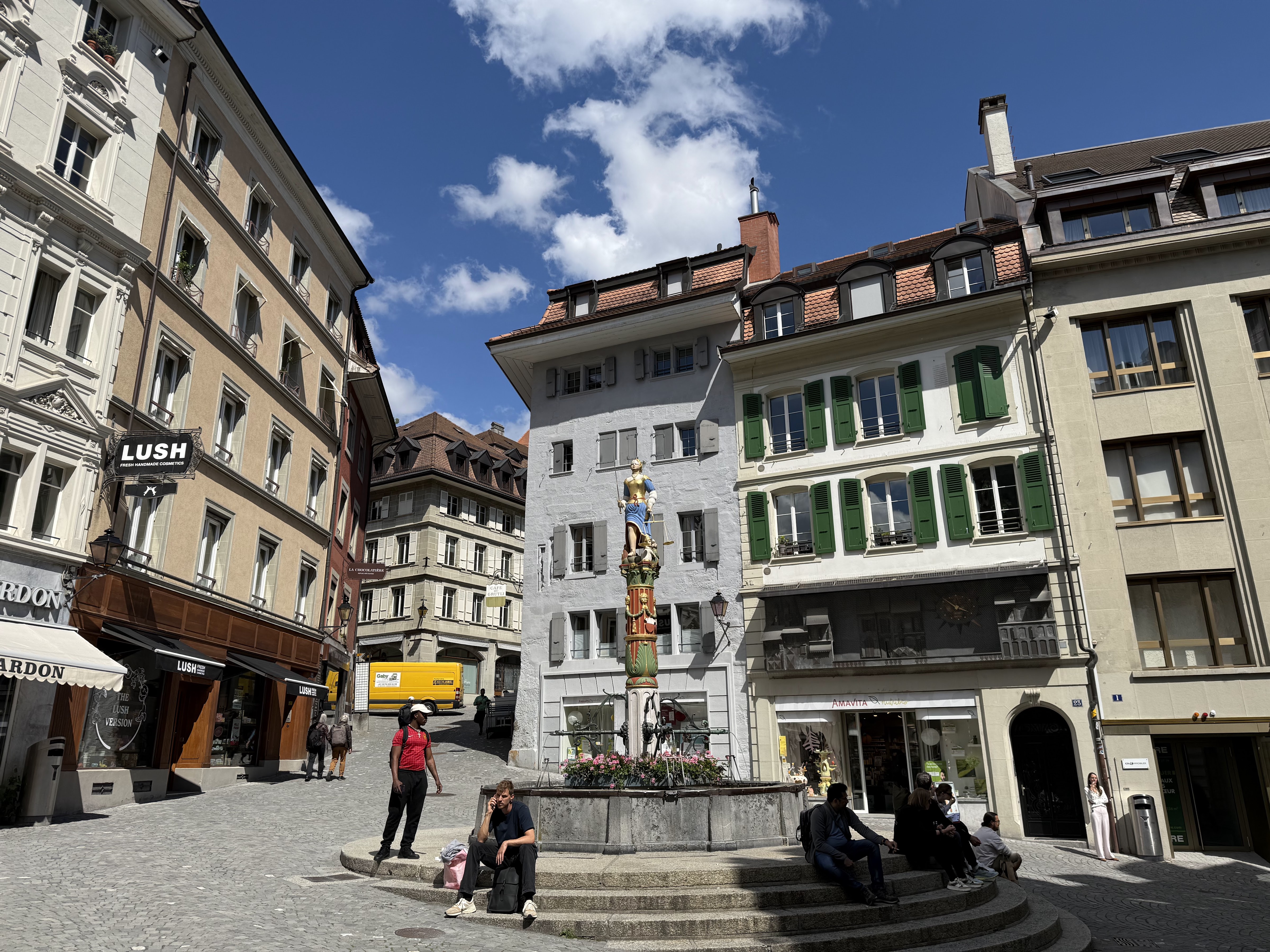 Place de la Palud (old town square & clock)