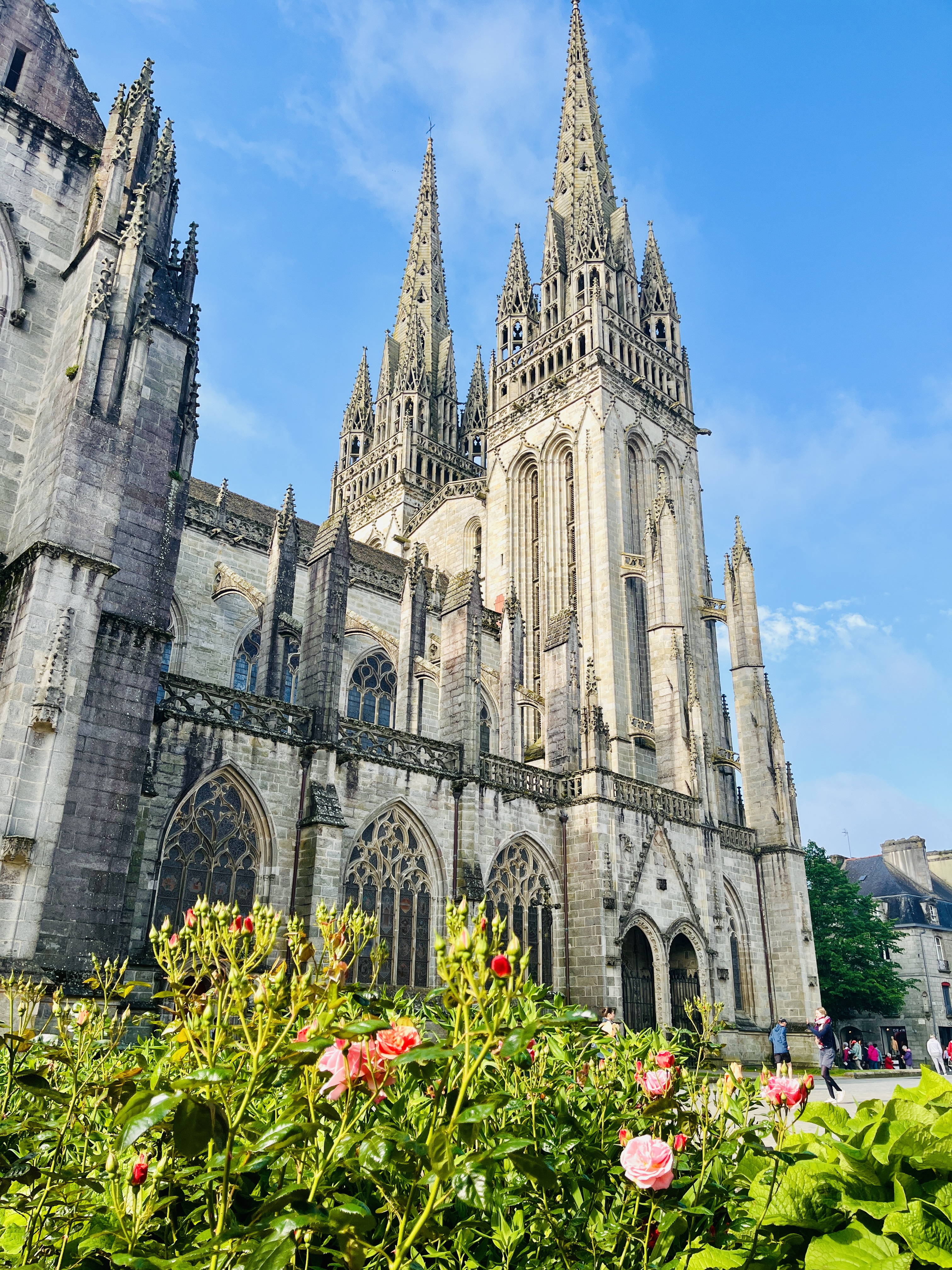 Quimper — Old Town and Cathedral (Cathédrale Saint-Corentin)
