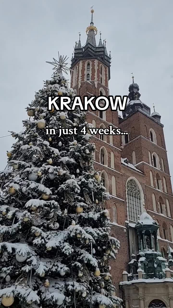 Rynek Główny (הכיכר הראשית) והשוק של קרקוב (שוק חג המולד)
